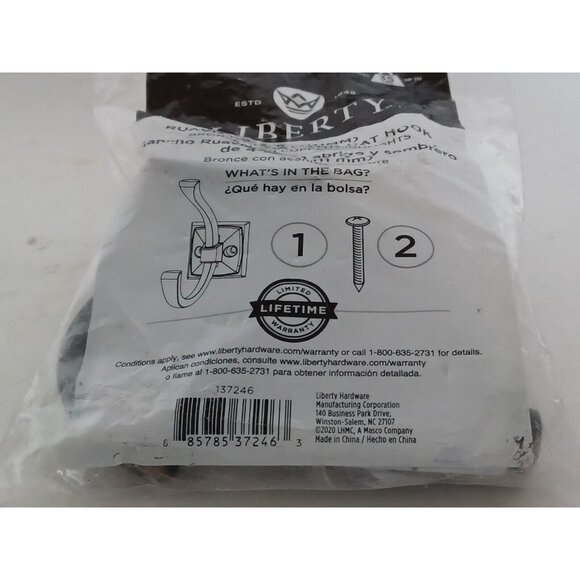 Liberty Hardware Decorative Hook Bronze w/ Copper Highlights 4-3/8" 137246 - Picture 4 of 13